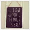 Vintage style - Love You To The Moon & Back